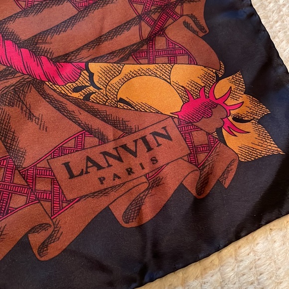 Lanvin paris silk scarf!!! - Picture 2 of 6